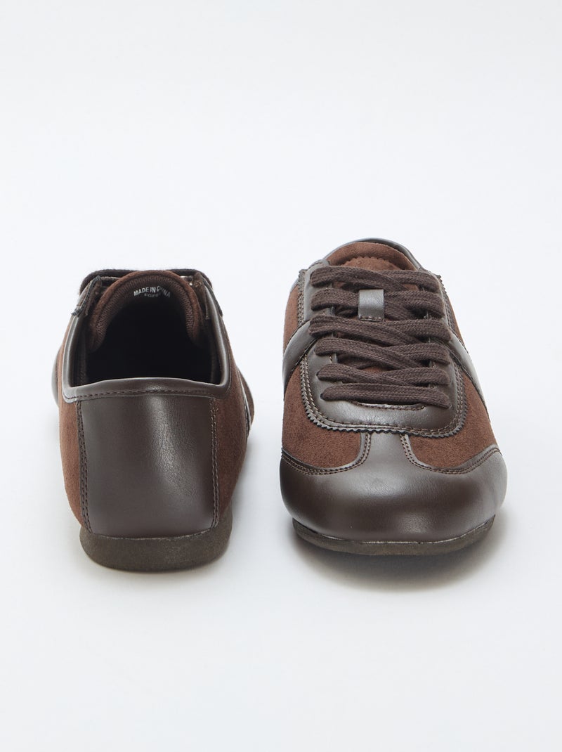 Sneakers basse Marrone - Kiabi