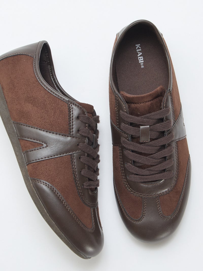 Sneakers basse Marrone - Kiabi