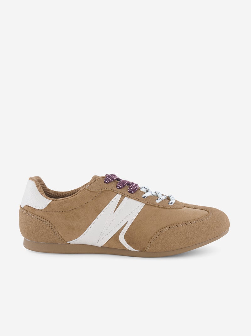 Sneakers basse Marrone - Kiabi