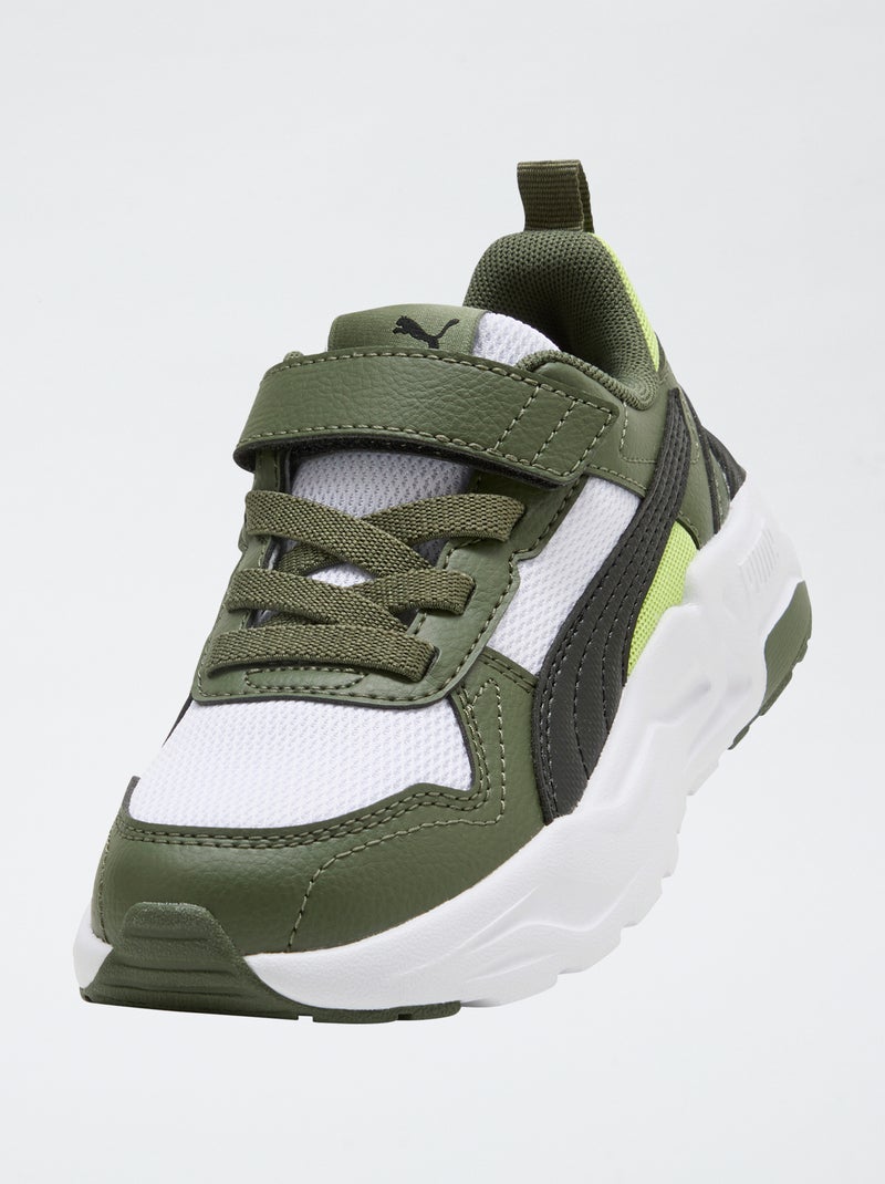 Sneakers basse 'PUMA' con strappi e lacci Verde - Kiabi