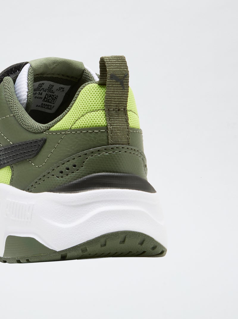 Sneakers basse 'PUMA' con strappi e lacci Verde - Kiabi