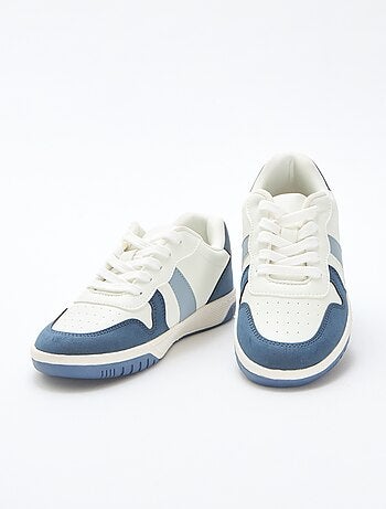 Sneakers basse rinforzate tricolore