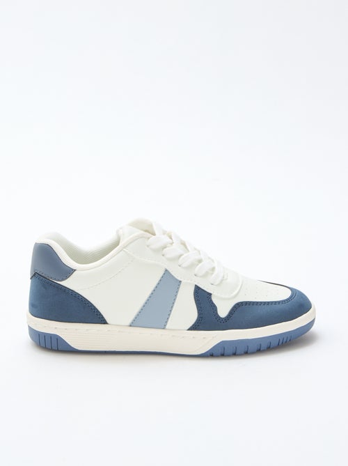 Sneakers basse rinforzate tricolore - Kiabi