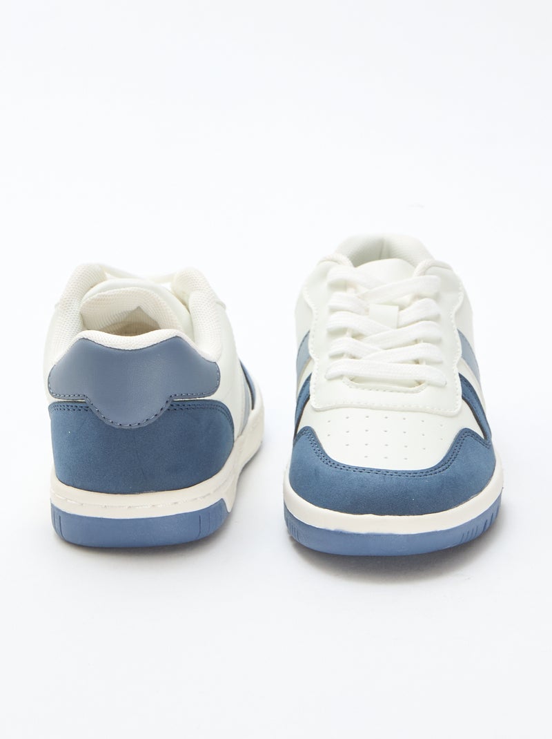 Sneakers basse rinforzate tricolore Blu - Kiabi