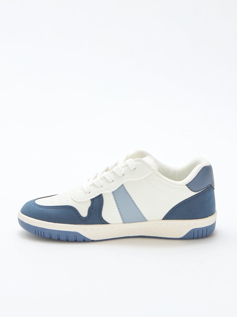 Sneakers basse rinforzate tricolore Blu - Kiabi