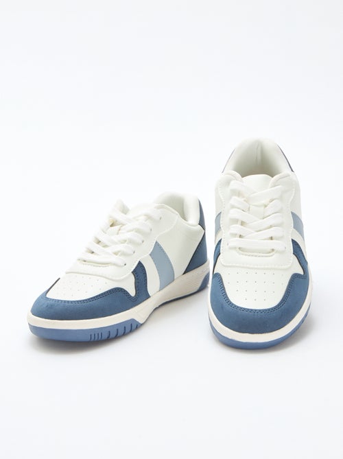 Sneakers basse rinforzate tricolore - Kiabi