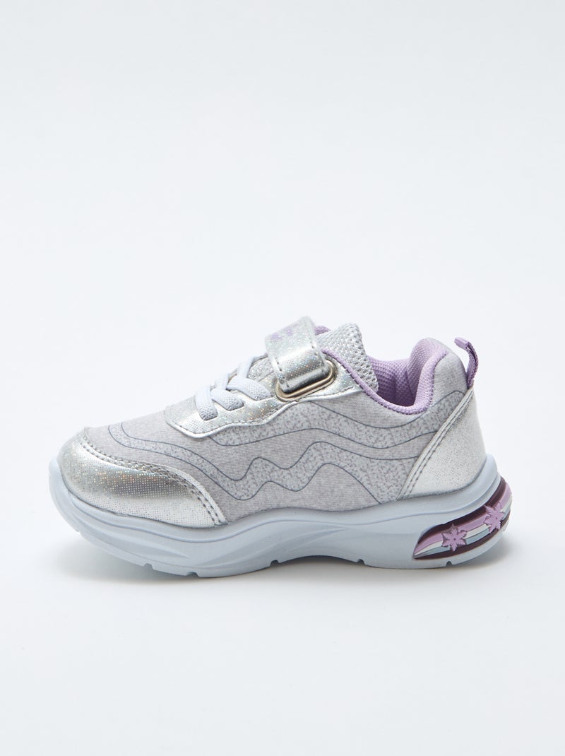 Sneakers basse scintillanti 'Frozen' Beige - Kiabi