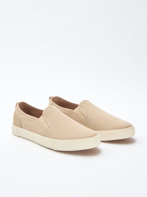 Sneakers basse slip-on in mesh - Kiabi