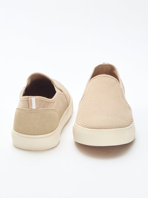 Sneakers basse slip-on in mesh - Kiabi