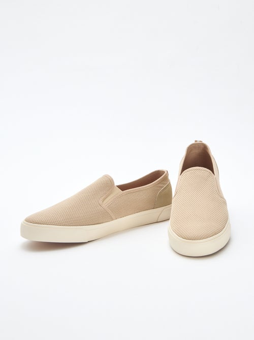 Sneakers basse slip-on in mesh - Kiabi