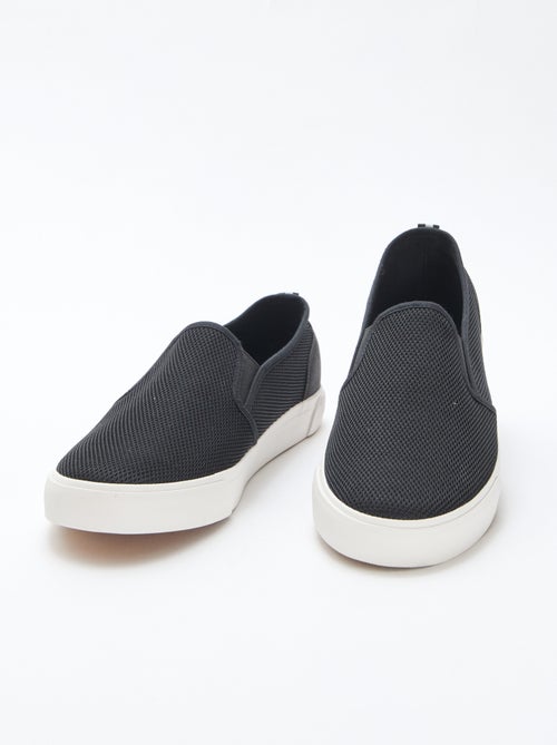 Sneakers basse slip-on in mesh - Kiabi