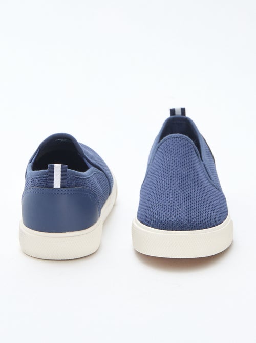 Sneakers basse slip-on in mesh tinta unita - Kiabi