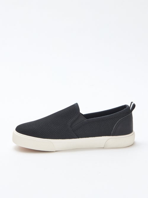 Sneakers basse slip-on in mesh tinta unita - Kiabi