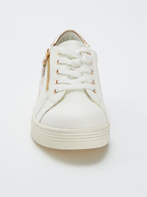 Sneakers basse stampa 'fiori' e 'farfalle' - Kiabi