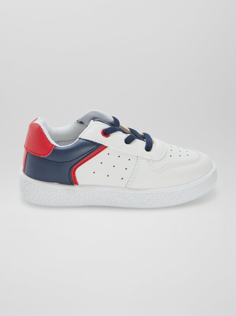 Sneakers basse stringate BIANCO - Kiabi