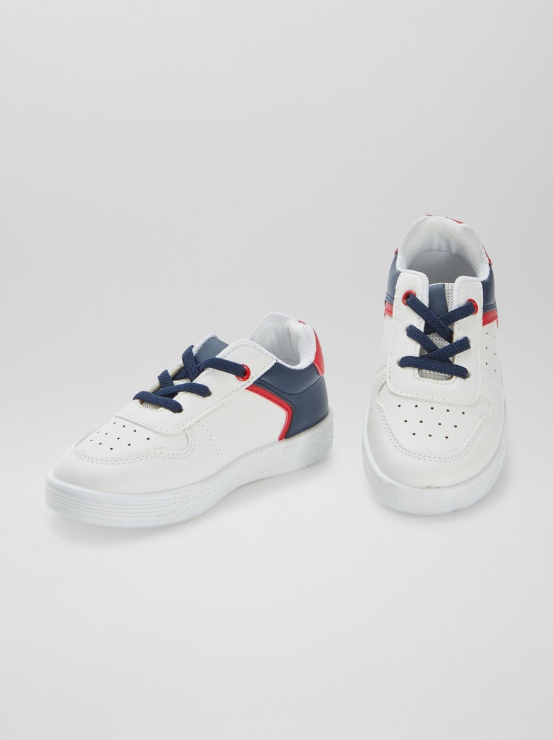 Sneakers basse stringate BIANCO - Kiabi
