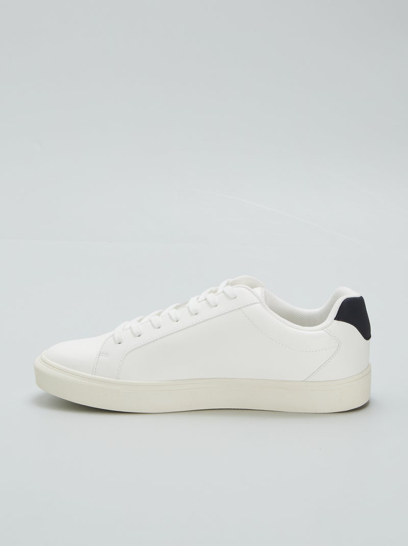Sneakers basse testurizzate bianco - Kiabi