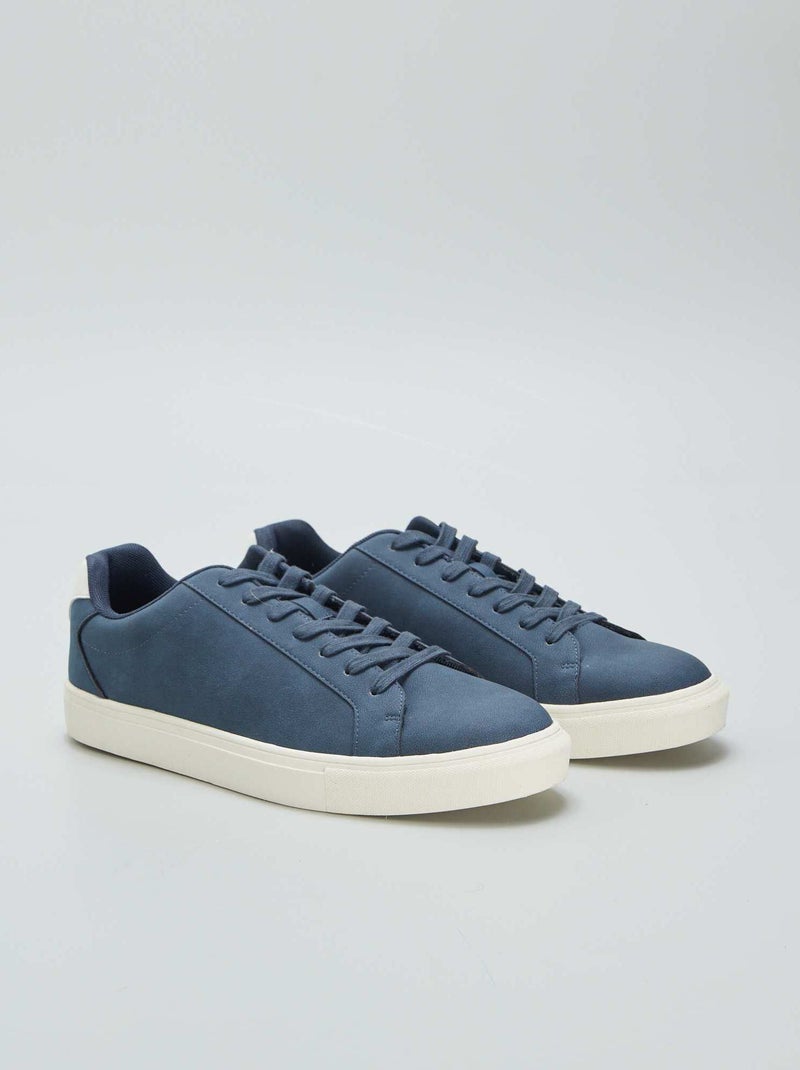 Sneakers basse testurizzate BLU - Kiabi