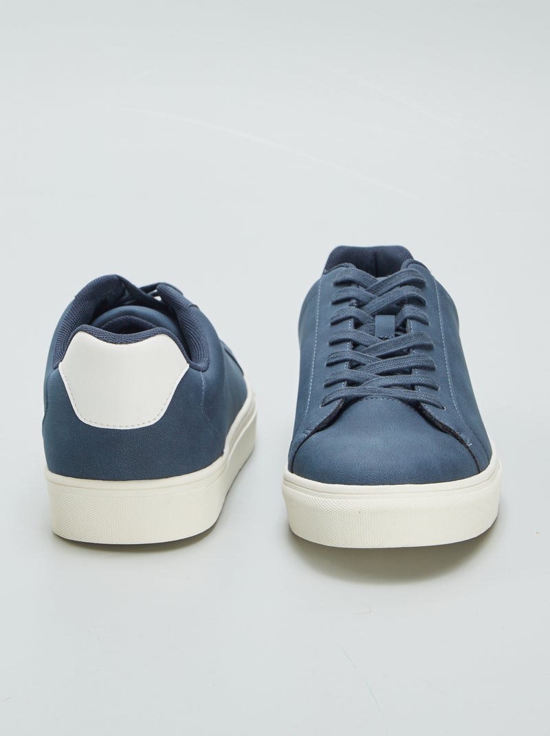 Sneakers basse testurizzate BLU - Kiabi