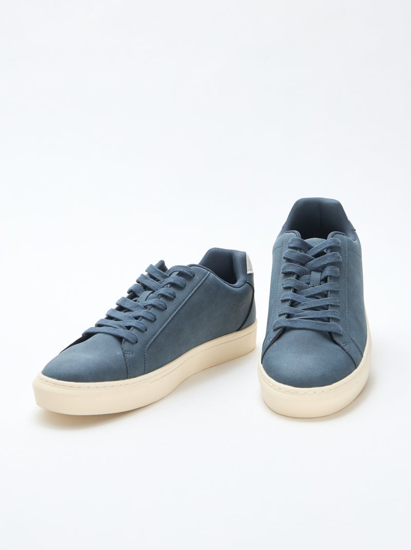 Sneakers basse testurizzate Blu - Kiabi