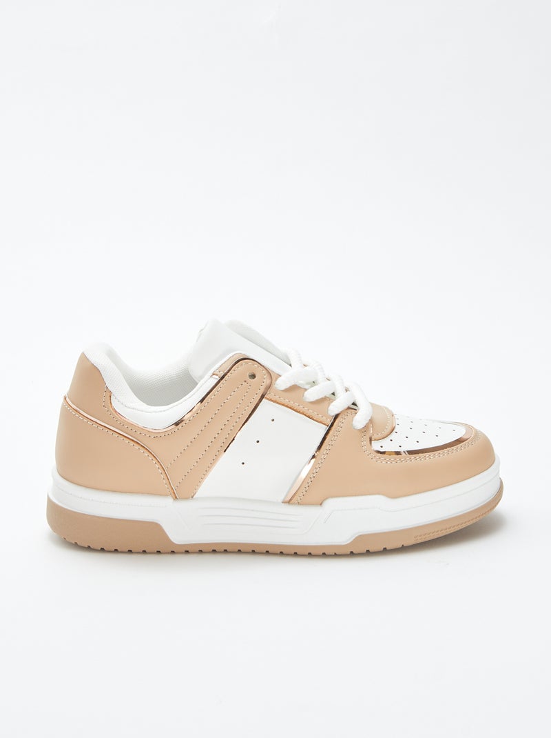 Sneakers basse tipo skate! BEIGE - Kiabi