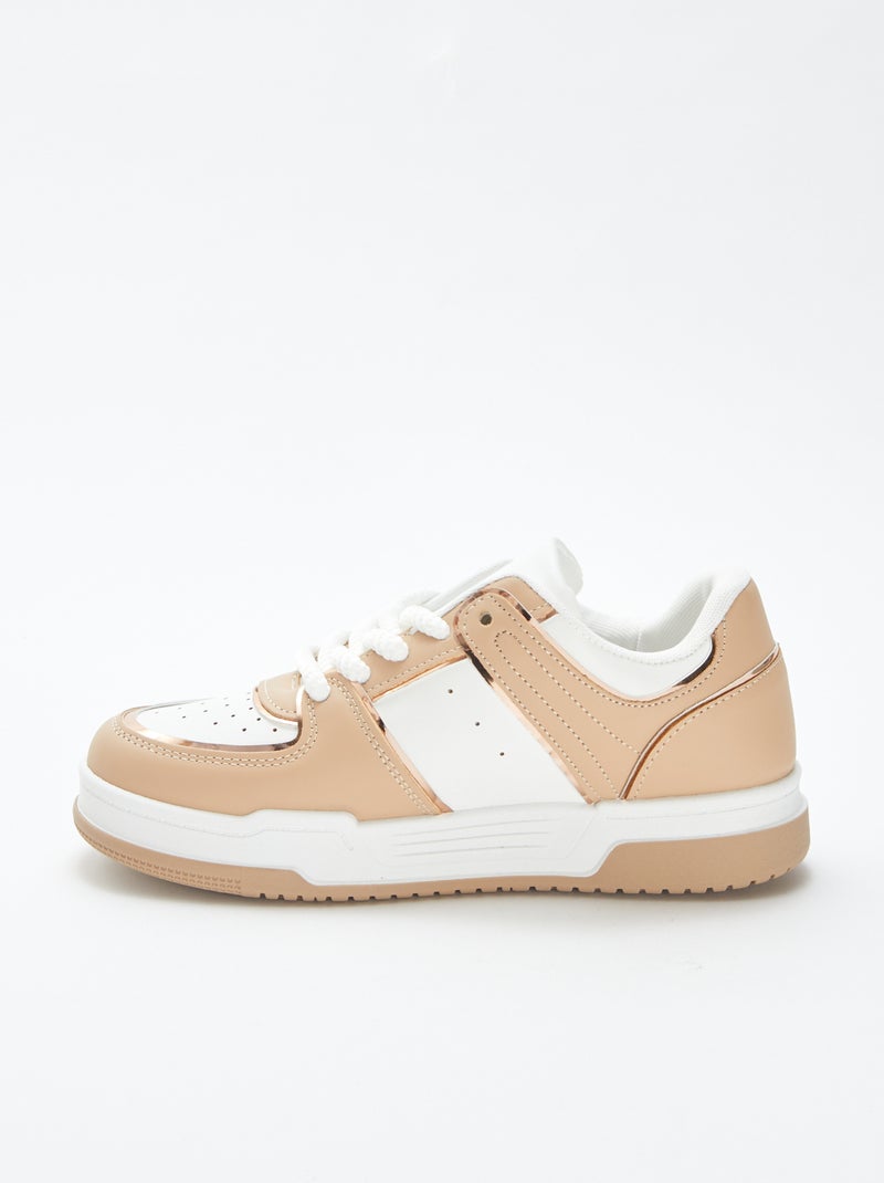 Sneakers basse tipo skate! BEIGE - Kiabi