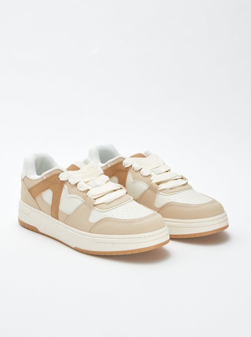 Sneakers basse tipo skate tricolori - Kiabi