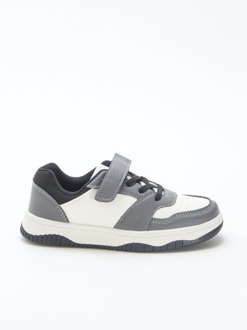 Sneakers basse tricolore - Kiabi