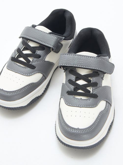 Sneakers basse tricolore - Kiabi