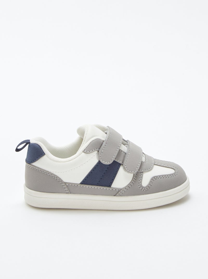 Sneakers basse tricolori BEIGE - Kiabi