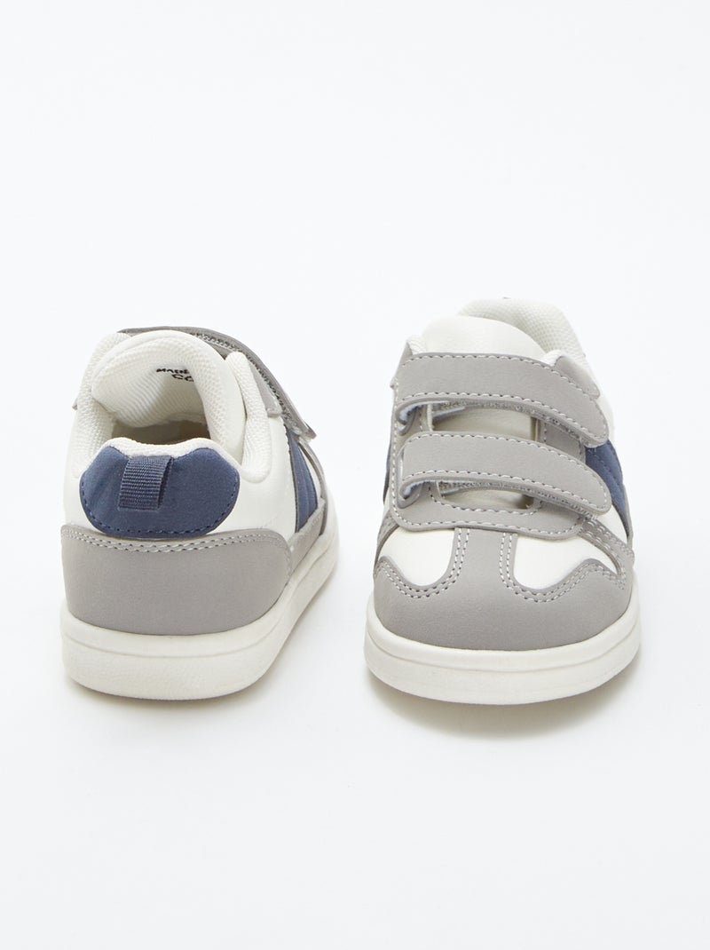 Sneakers basse tricolori BEIGE - Kiabi