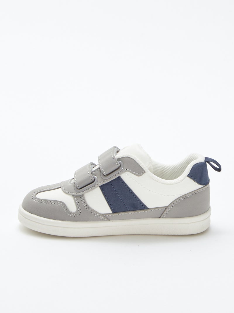 Sneakers basse tricolori BEIGE - Kiabi