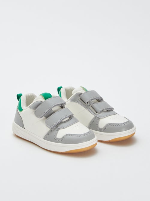 Sneakers basse tricolori - Kiabi