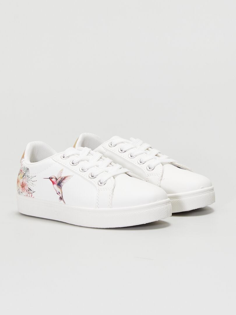 Sneakers basse 'uccello' BIANCO - Kiabi