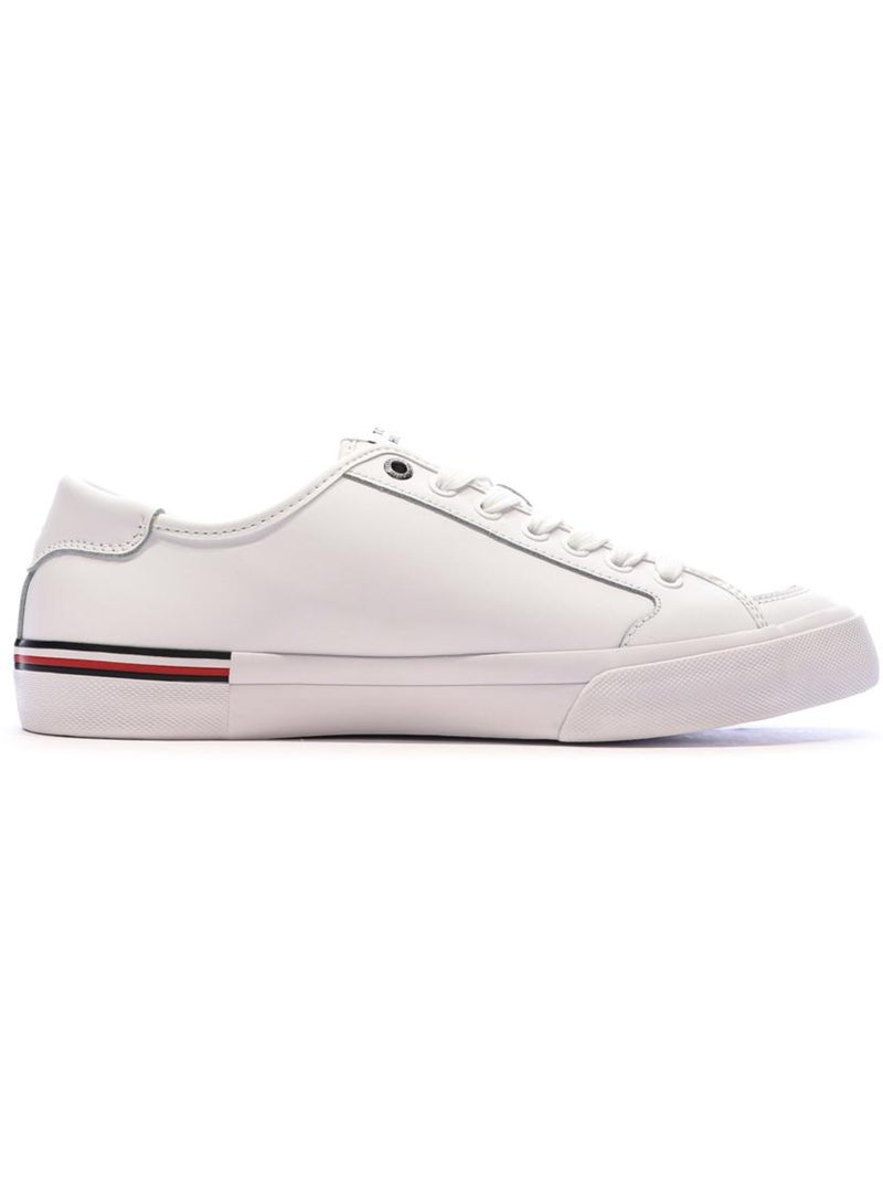 Sneakers Basse Uomo Tommy Hilfiger in Pelle Bianco - Kiabi