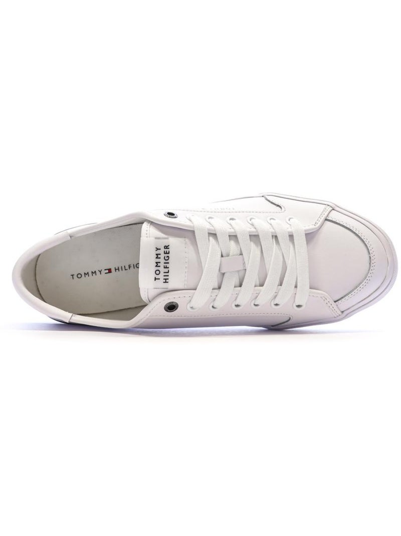 Sneakers Basse Uomo Tommy Hilfiger in Pelle Bianco - Kiabi