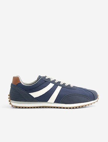 Sneakers bicolore con lacci