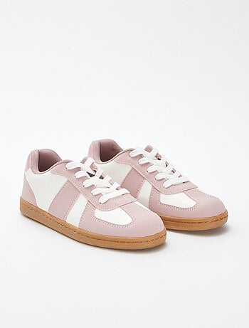 Sneakers bicolori con lacci