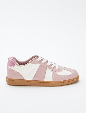 Sneakers bicolori con lacci