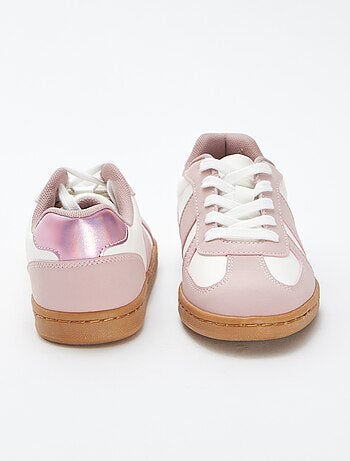 Sneakers bicolori con lacci