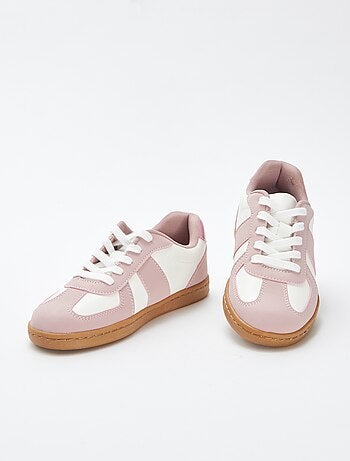 Sneakers bicolori con lacci