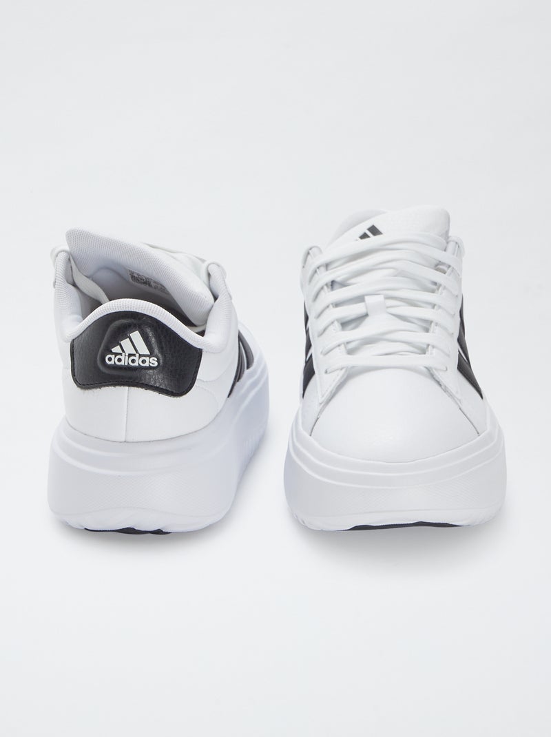 Sneakers bicolori con platform 'Grand Court' 'Adidas' bianco - Kiabi