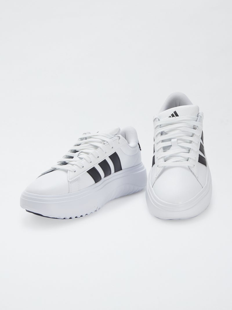 Sneakers bicolori con platform 'Grand Court' 'Adidas' bianco - Kiabi