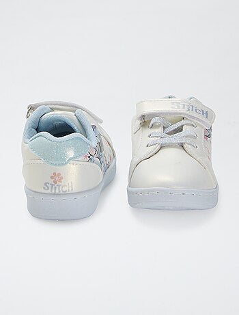 Sneakers con chiusura a strappo + lacci elasticizzati 'Stitch' 'Disney'