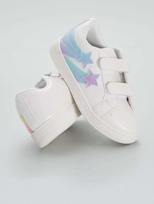Sneaker Ilde bianca con stella rosa - Aversa Shoes Srl