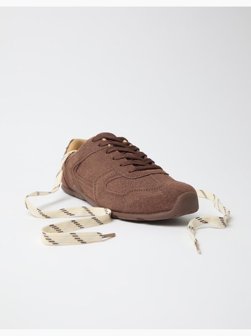 Sneakers con doppio laccio, mo fashion Marrone - Kiabi