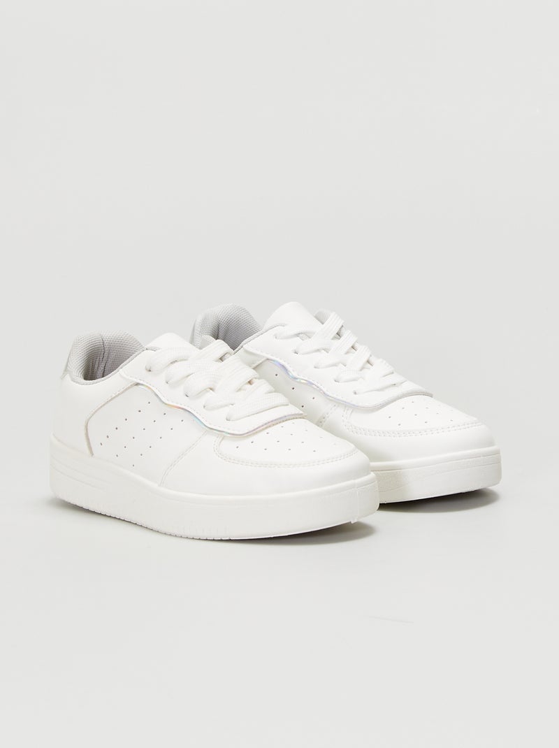 Sneakers con lacci BIANCO - Kiabi