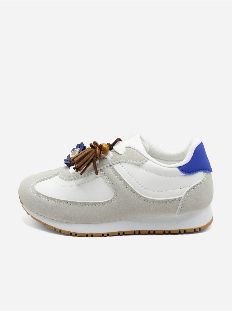 Sneakers con lacci Bianco - Kiabi