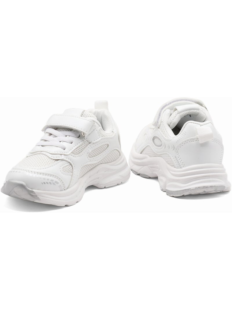 Sneakers con lacci Bianco - Kiabi