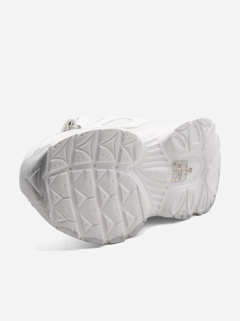 Sneakers con lacci Bianco - Kiabi